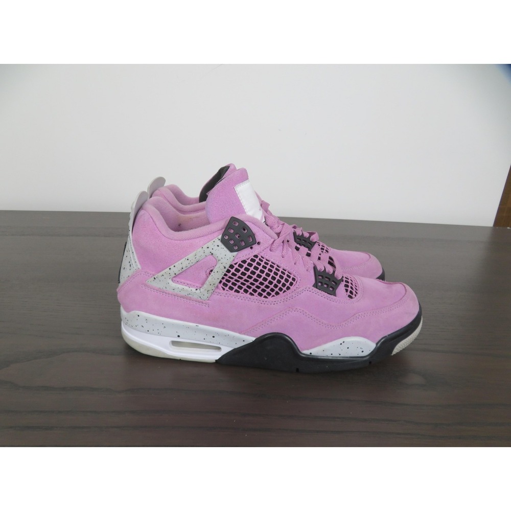 Air Jordan 4 Retro Orchid Shoes Womens 11 Mens 9.5 Pink Suede Sneaker AQ9129-501